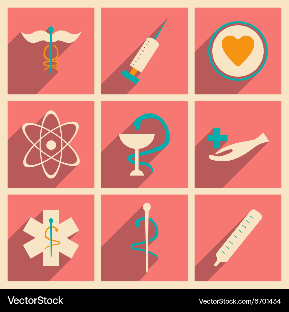 Flat with shadow concept and mobile application Vector Image