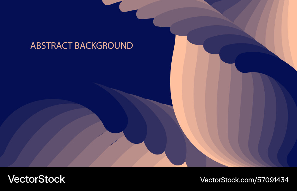 Modern abstract background with curved layered Vector Image