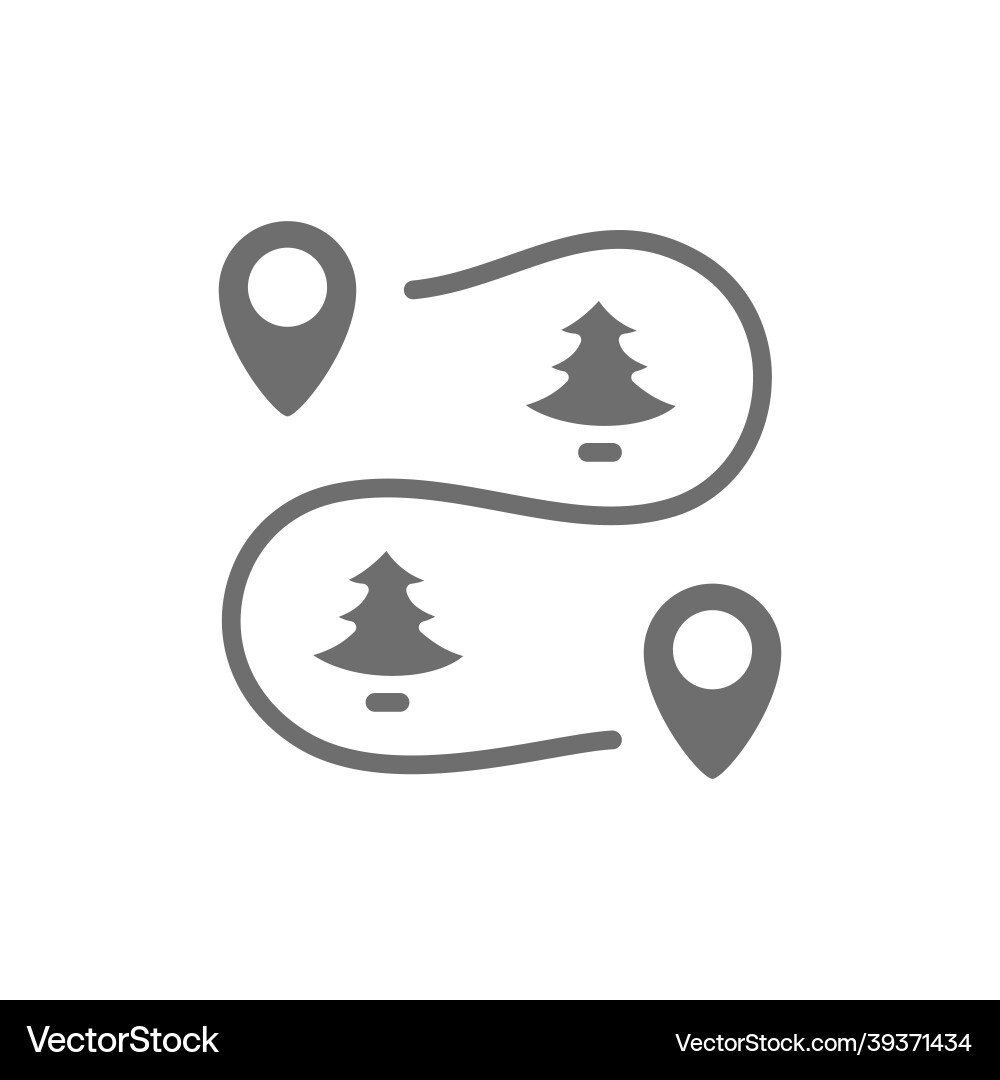 Road map scheme with location marks grey icon Road map scheme with location marks grey icon vector image