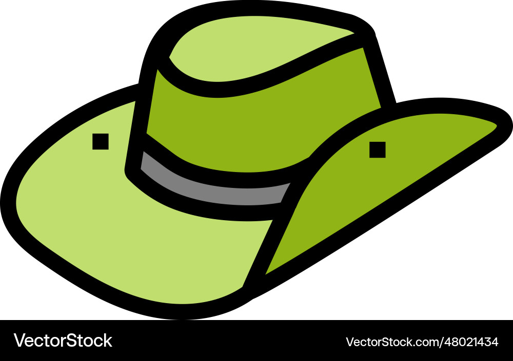 Safari hat cap color icon Safari hat cap color icon vector image
