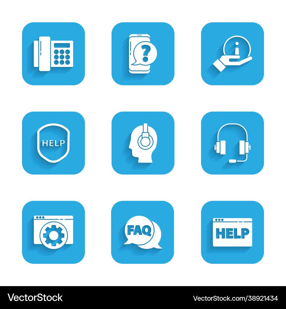 Set support operator in touch speech bubble Set support operator in touch speech bubble vector image