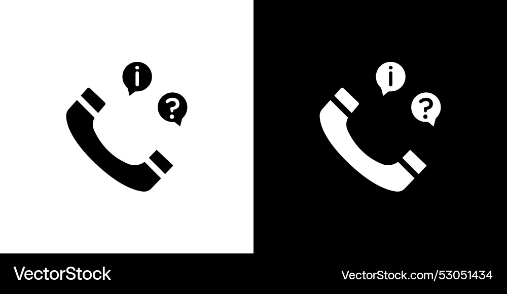 Support call service icon flat fill set collection vector image