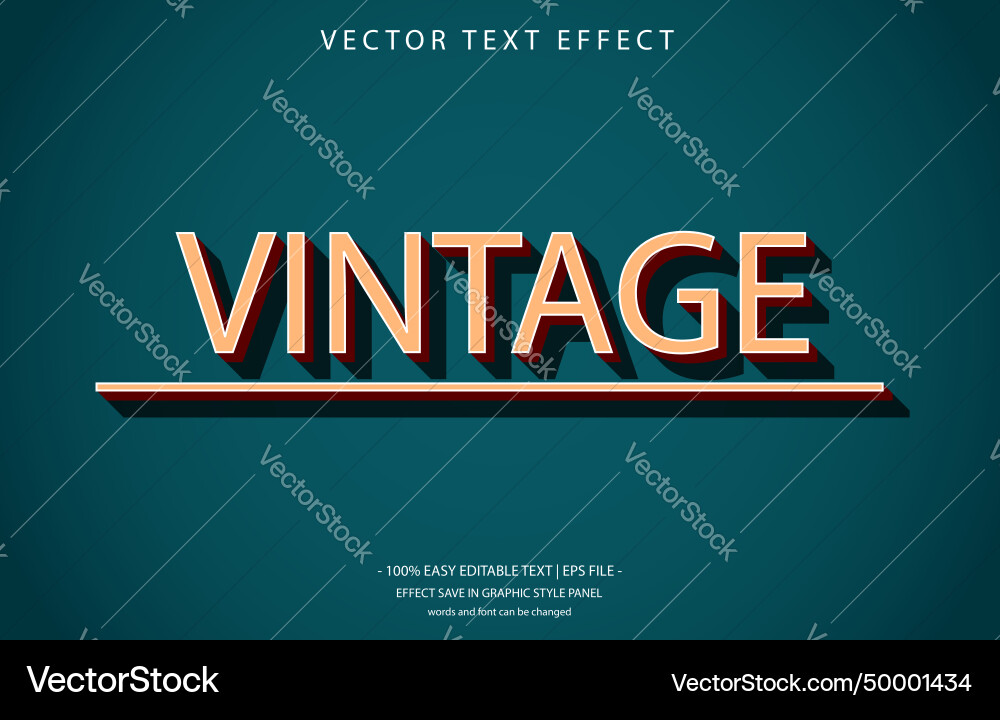 Text effect editable file vector image