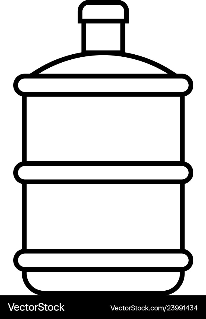 Water Gallon Icon - Liquid Container Vector Image