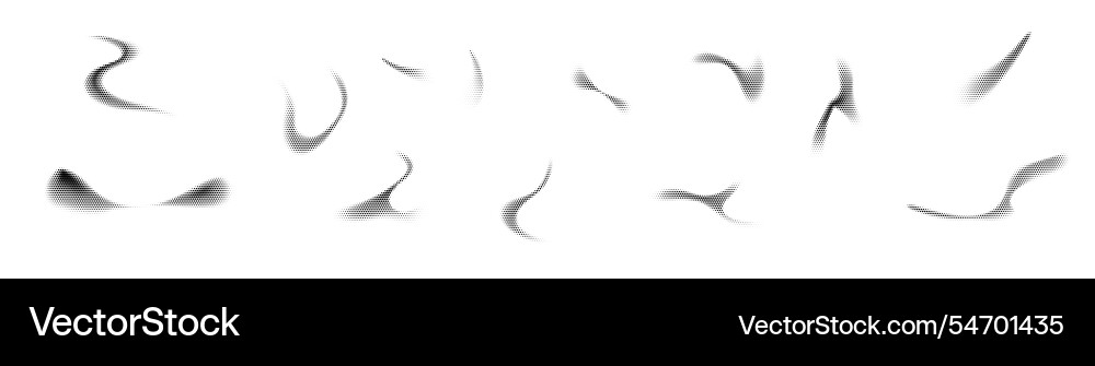 Abstract shapes dot pattern with gradient noise Abstract shapes dot pattern with gradient noise vector image