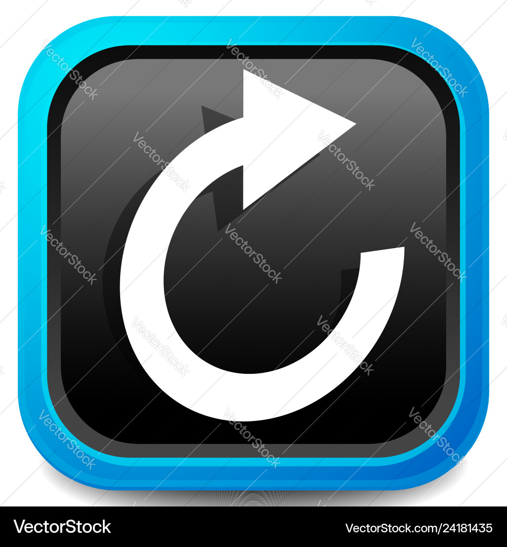 Circular arrow icon revolve rotate iteration Circular arrow icon revolve rotate iteration Vector Image