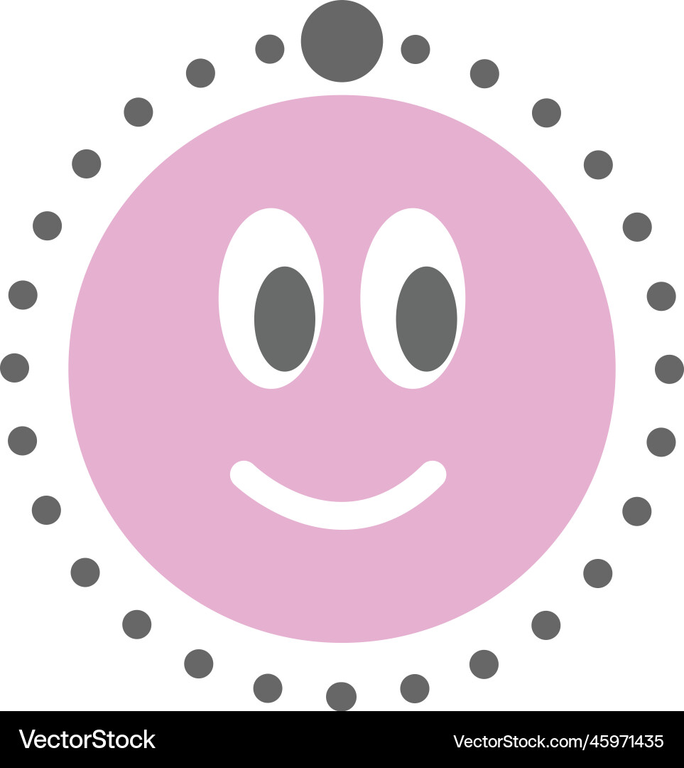 Dotted circle shape for tracing lines Dotted circle shape for tracing lines vector image