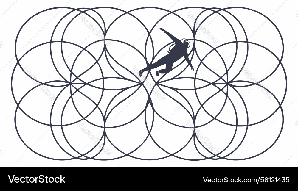 Dynamic Circle Pattern Vector Image