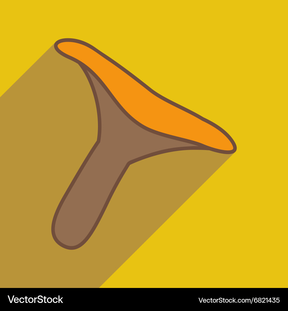 Flat with shadow icon and mobile application Vector Image