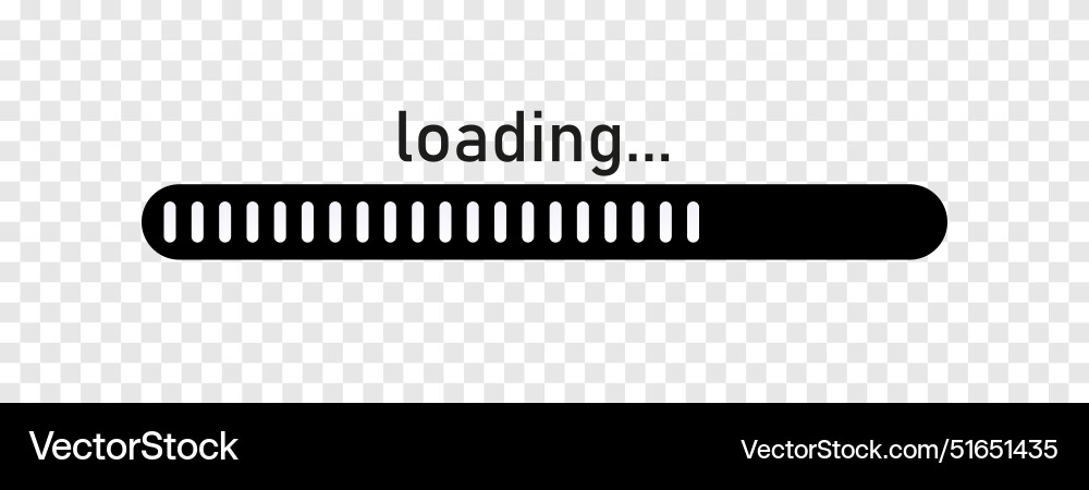 Loading bar concept progress data for upload Loading bar concept progress data for upload vector image