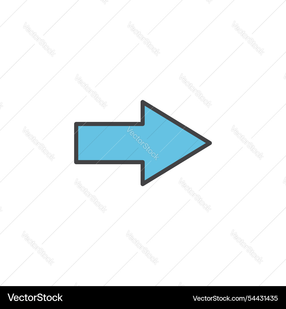Next arrow icon in colored version Next arrow icon in colored version vector image
