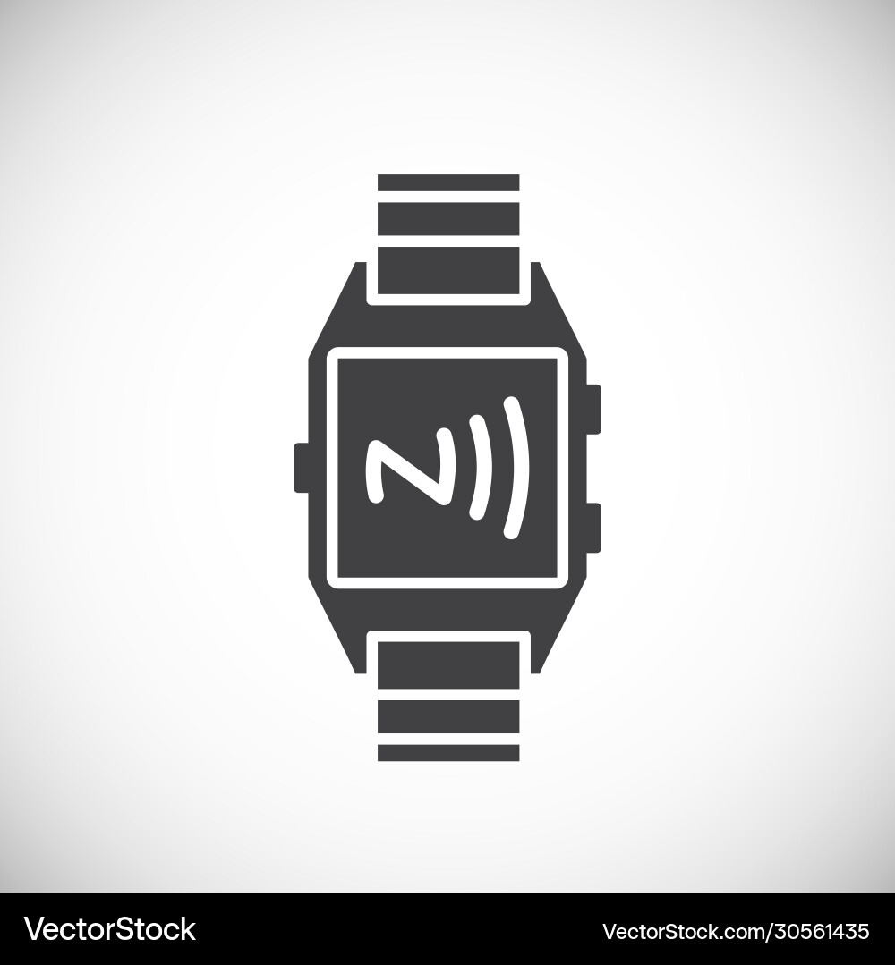 Nfc related icon on background for graphic and web Nfc related icon on background for graphic and web Vector Image