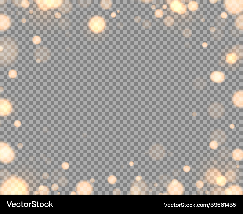 Shining bokeh isolated on transparent background Shining bokeh isolated on transparent background Vector Image