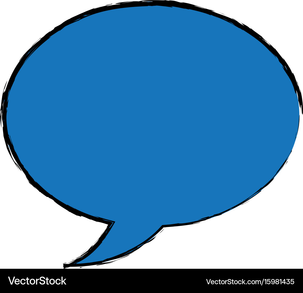 Speech bubble message chat dialog conversation vector image