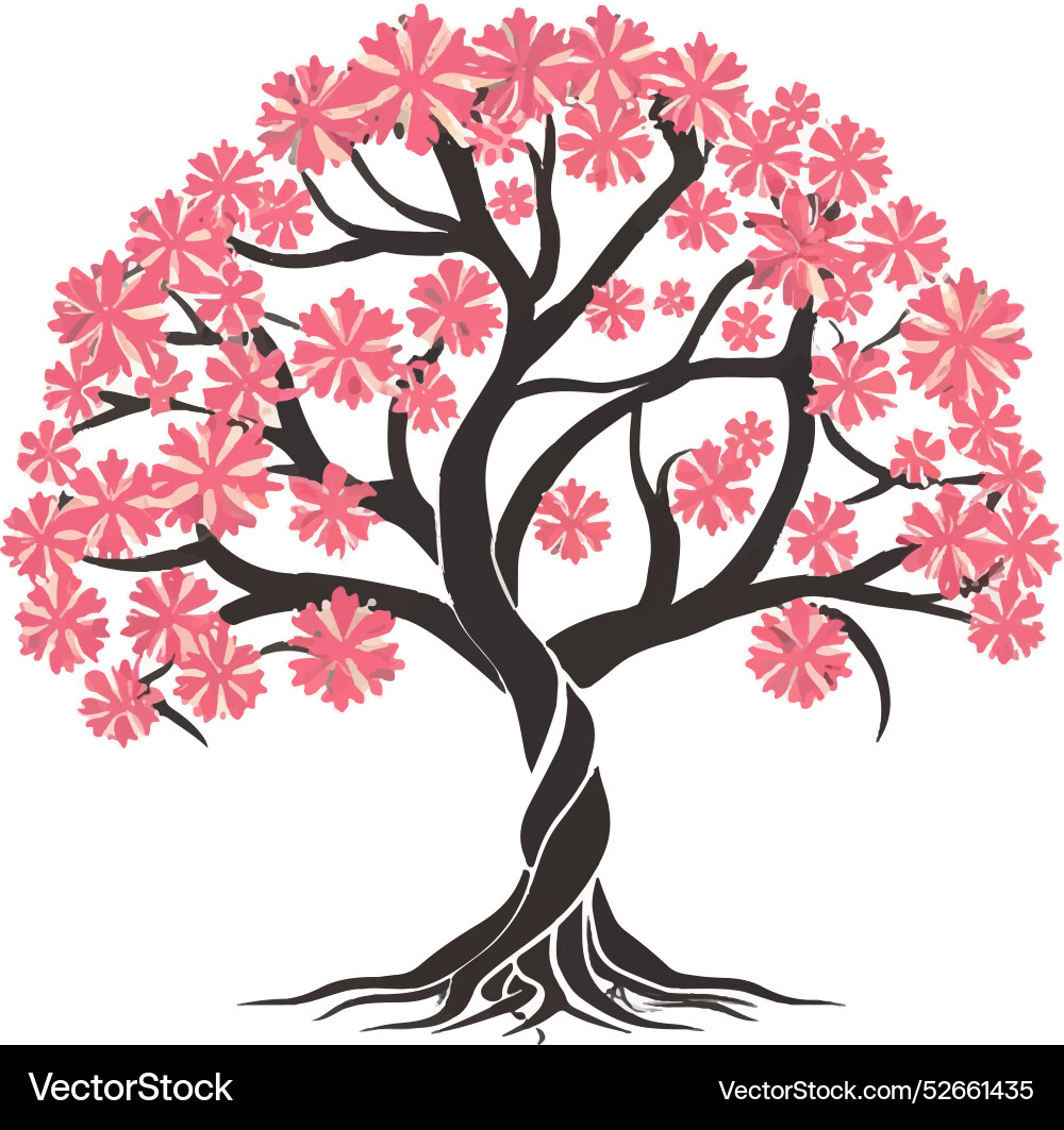 Tree art image vector image