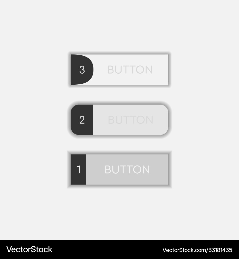 Web buttons flat design template Web buttons flat design template vector image