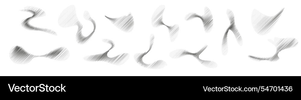 Abstract shapes dot pattern with gradient noise Vector Image