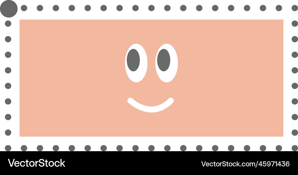 Dotted rectangle shape for tracing lines Dotted rectangle shape for tracing lines vector image