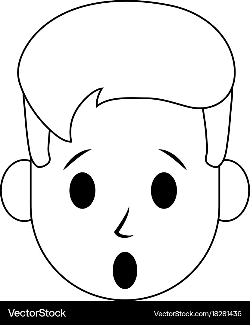 Man confused icon image vector image