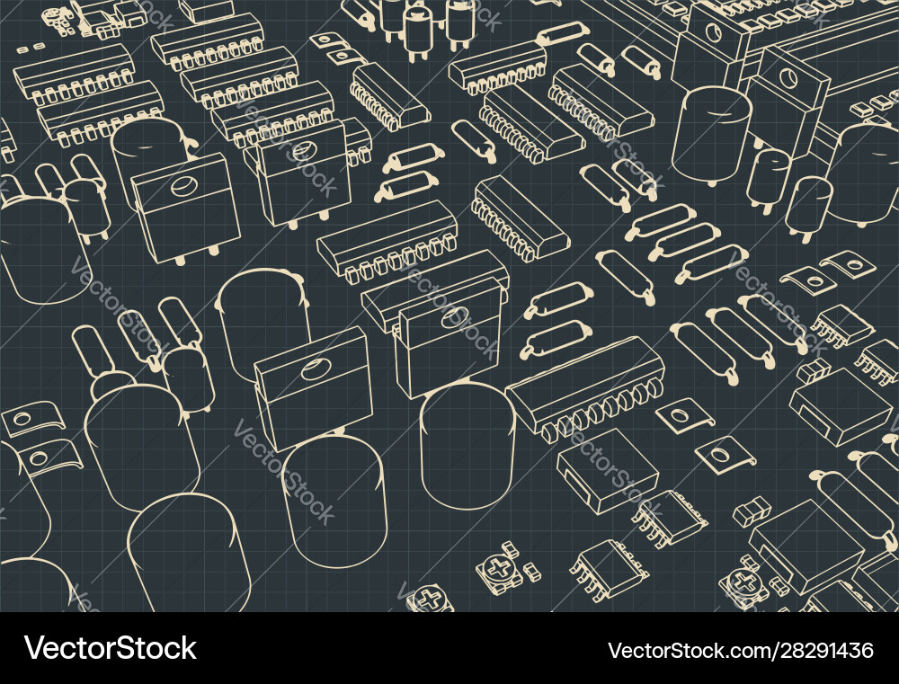Microelectronics Microelectronics vector image
