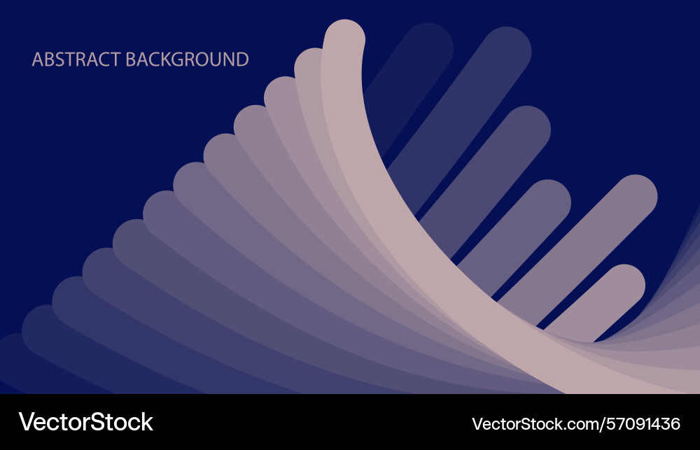 Modern abstract background with curved layered Vector Image