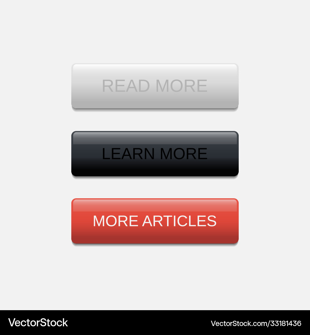 Web buttons flat design template Web buttons flat design template vector image