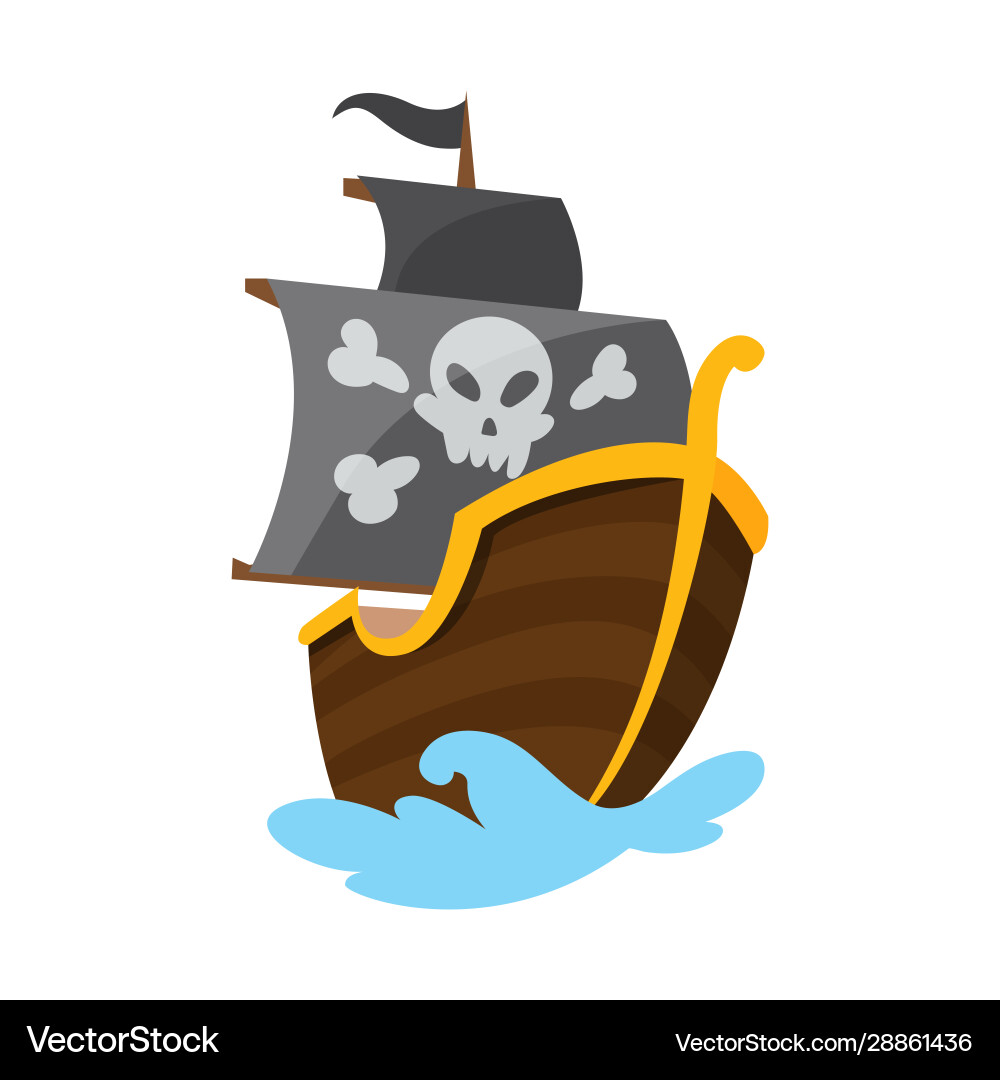 Wooden pirate buccaneer filibuster corsair sea dog Wooden pirate buccaneer filibuster corsair sea dog vector image