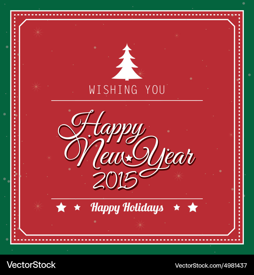 Abstract happy new year background with some Vector Image