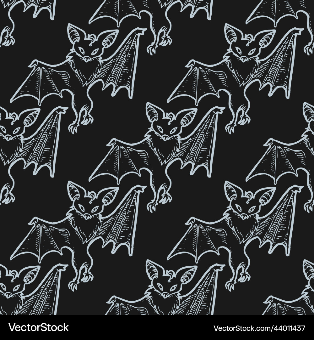 Bat seamless pattern for print or web design Bat seamless pattern for print or web design vector image