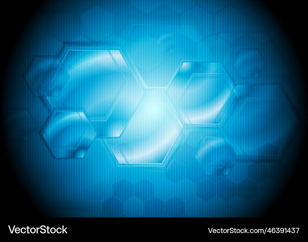 Concept hi-tech hexagon design Concept hi-tech hexagon design vector image
