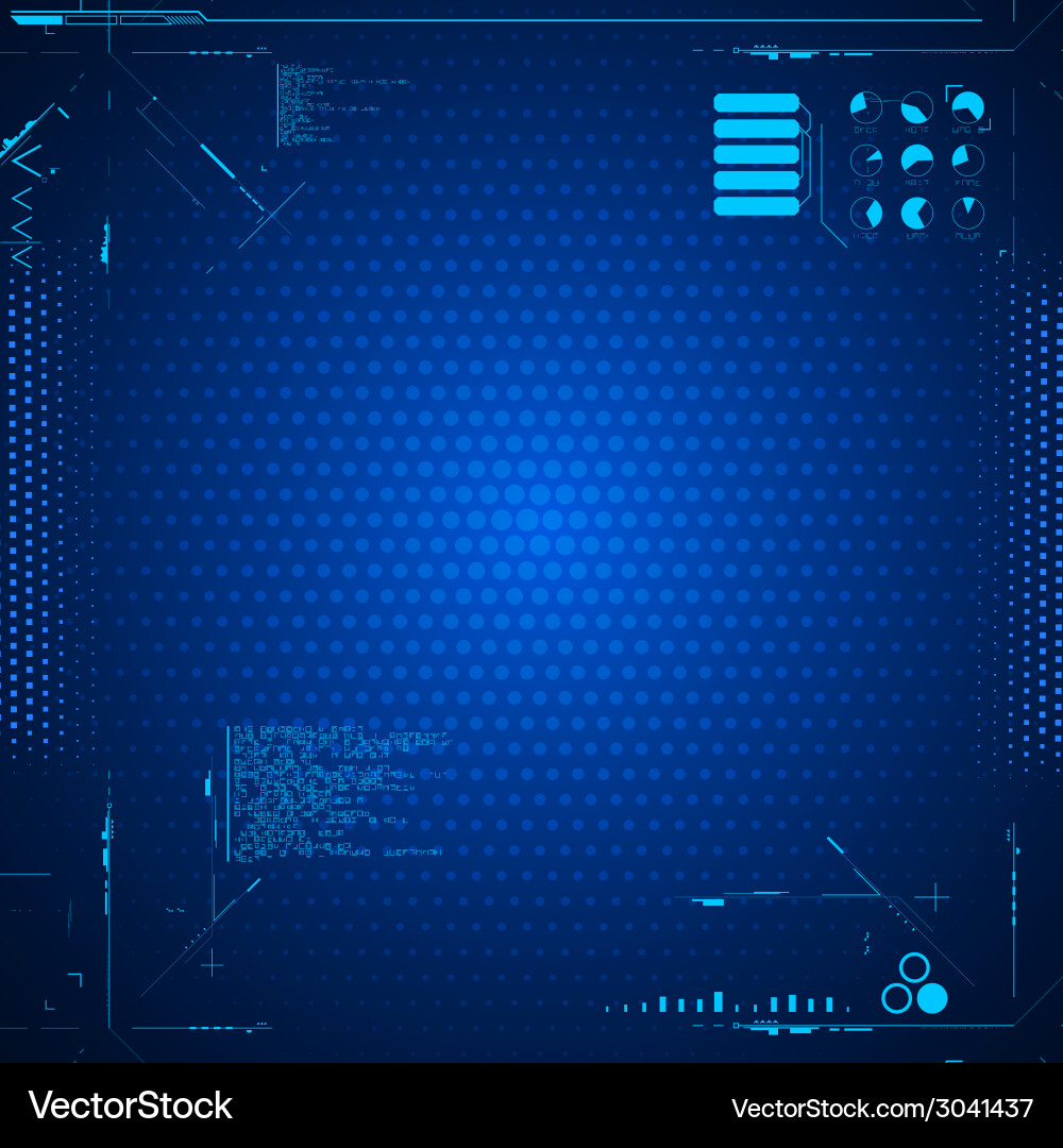 Digital Interface - Tech Background vector image
