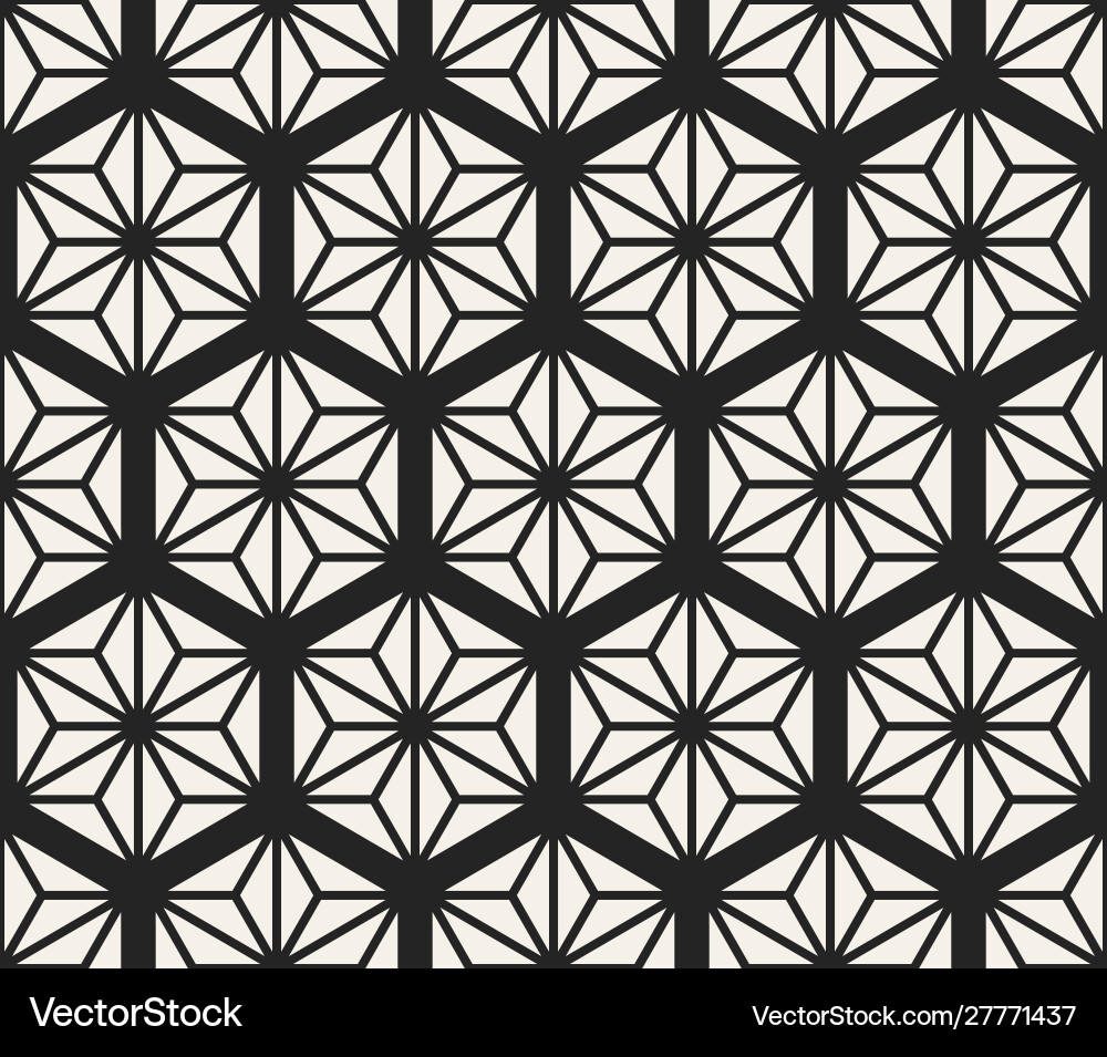 Geometric Hexagonal Pattern vector image