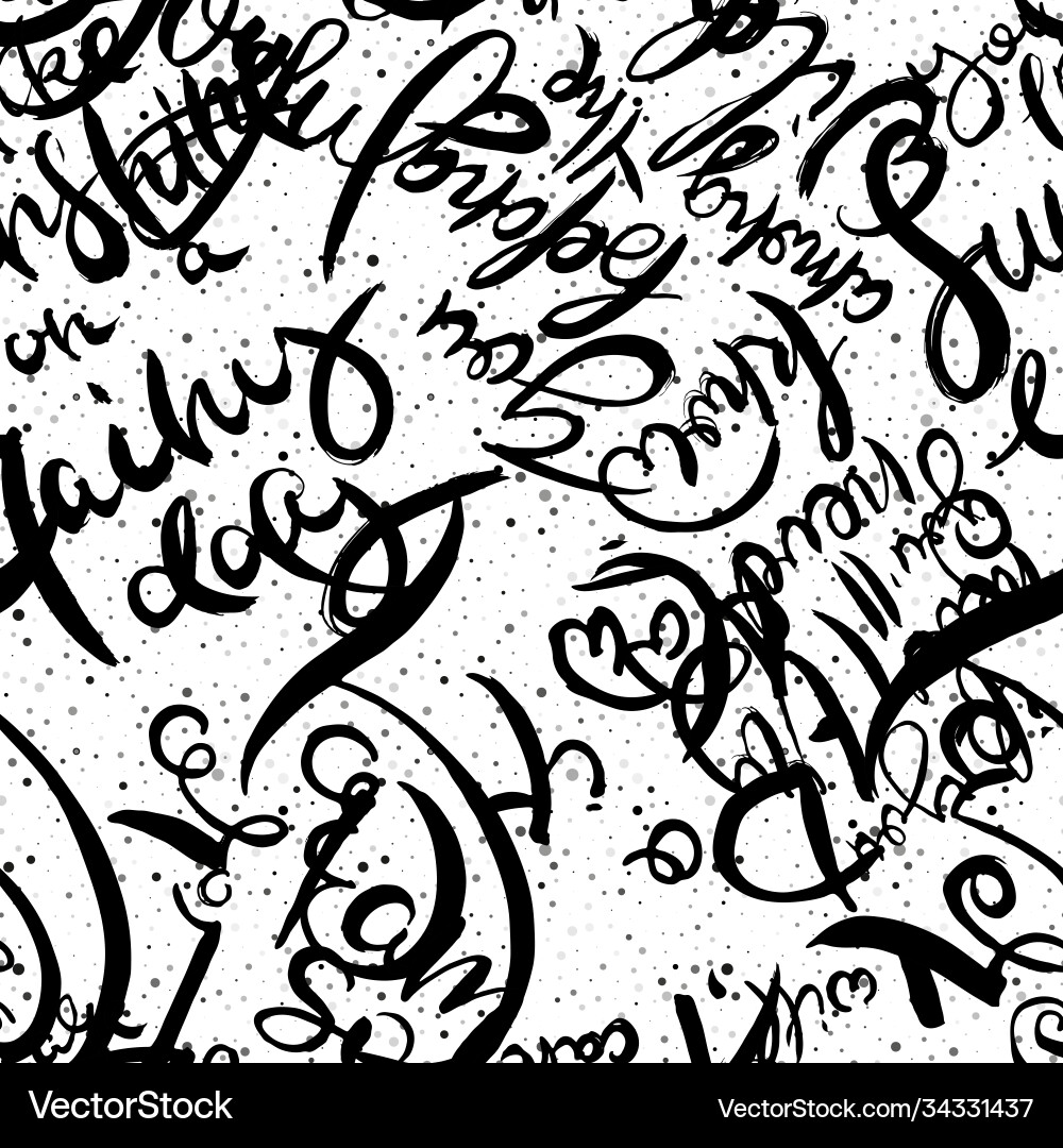 Graffiti background seamless pattern hand style Graffiti background seamless pattern hand style vector image