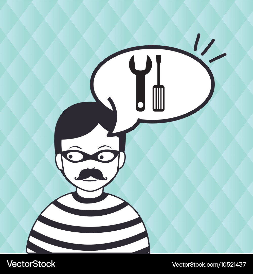 Hacker information app icon vector image