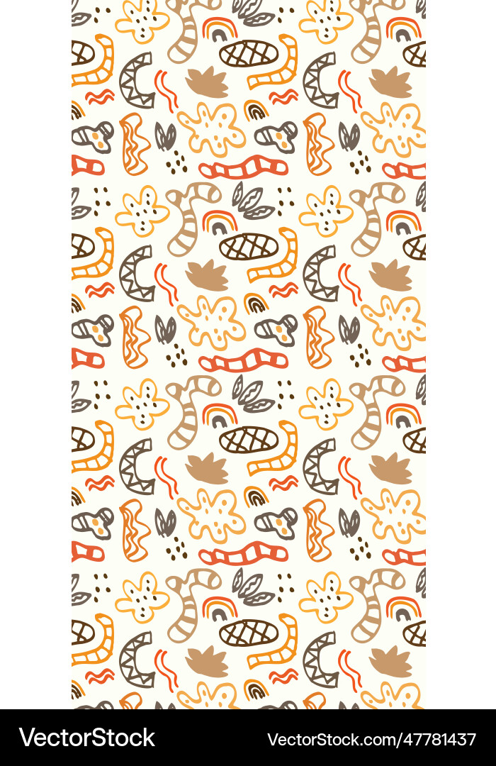Hand drawn minimal abstract shapes pattern Hand drawn minimal abstract shapes pattern vector image
