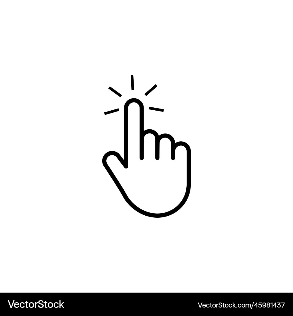 Klicken Sie auf Cursor-Set Computer Zeiger Hand und Pfeil Klicken Sie auf Cursor-Set Computer Zeiger Hand und Pfeil vektorbild