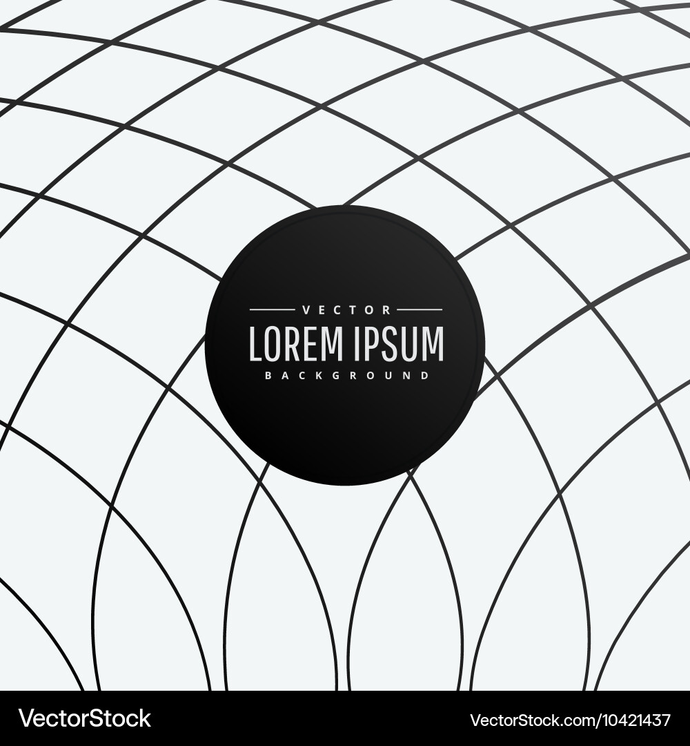 Minimal curve lines background vector image