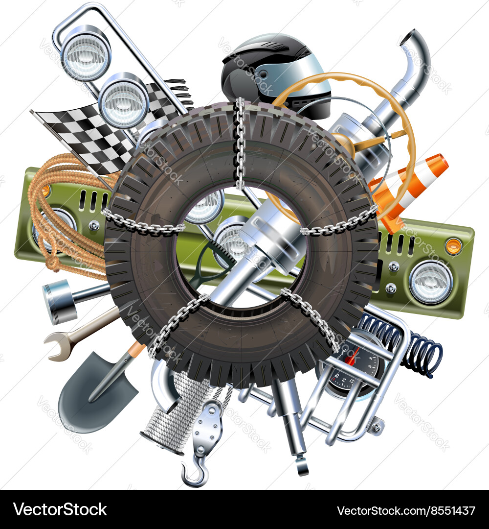 Off Road Vehicle Concept Royalty Free Vector Image