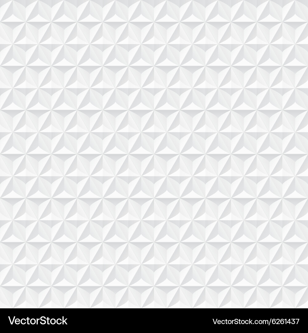 White Triangle Texture - Seamless Pattern vector image