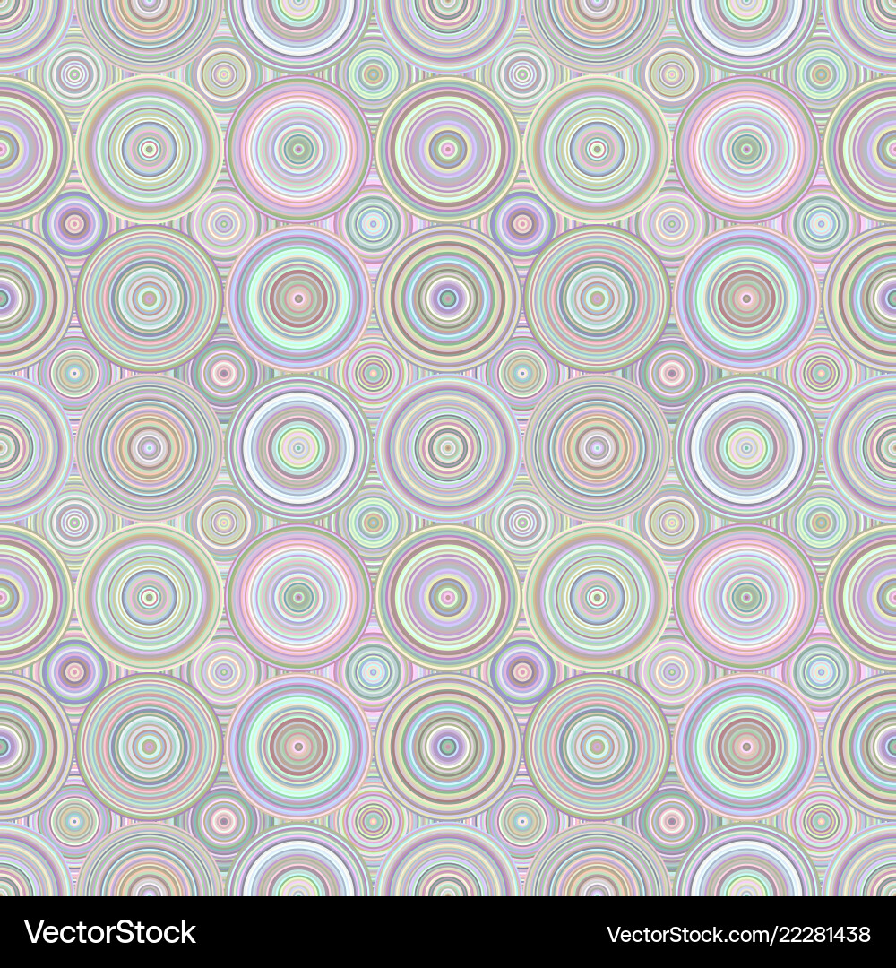 Abstract repeating concentric circle pattern vector image