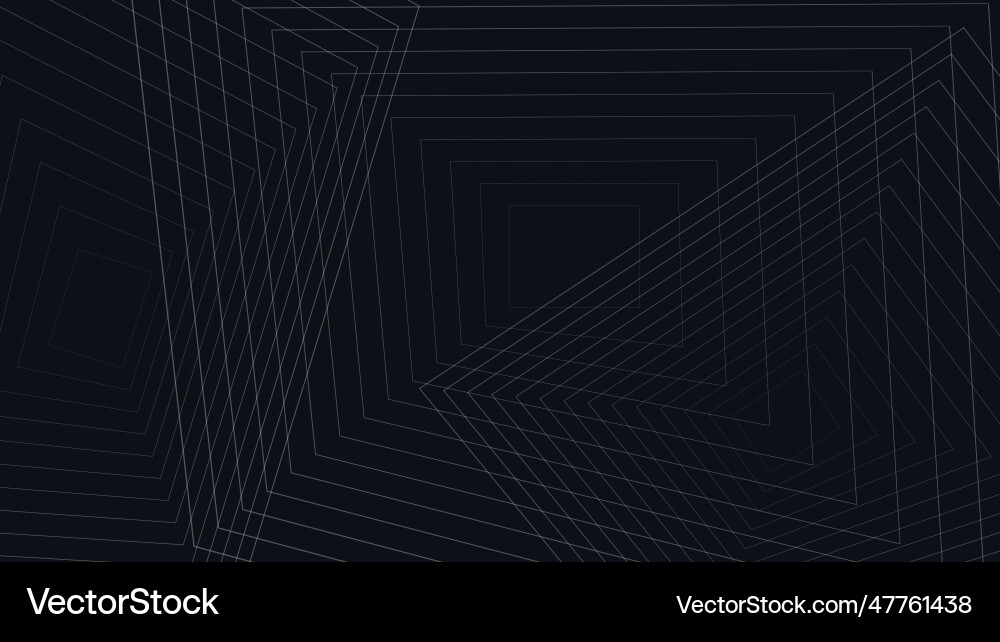 Abstract white pattern of lines on dark background Vector Image