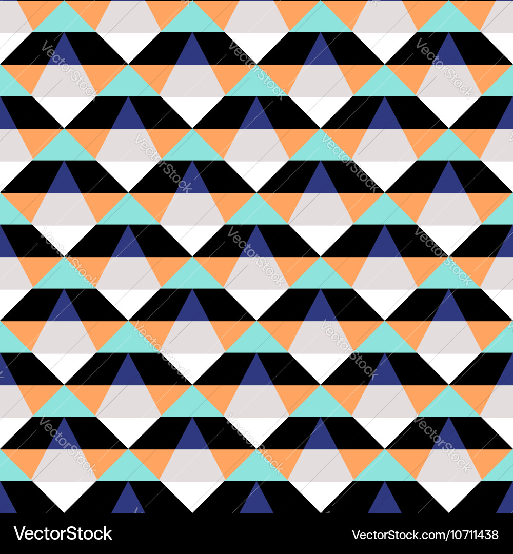 Bold Geometric Color Block Pattern vector image
