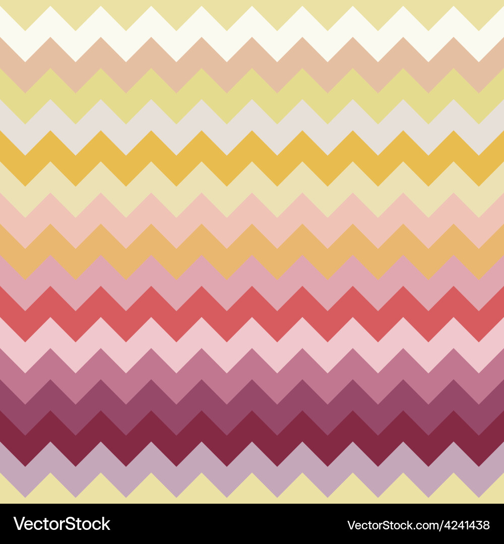 Chevron Color Block Pattern vector image