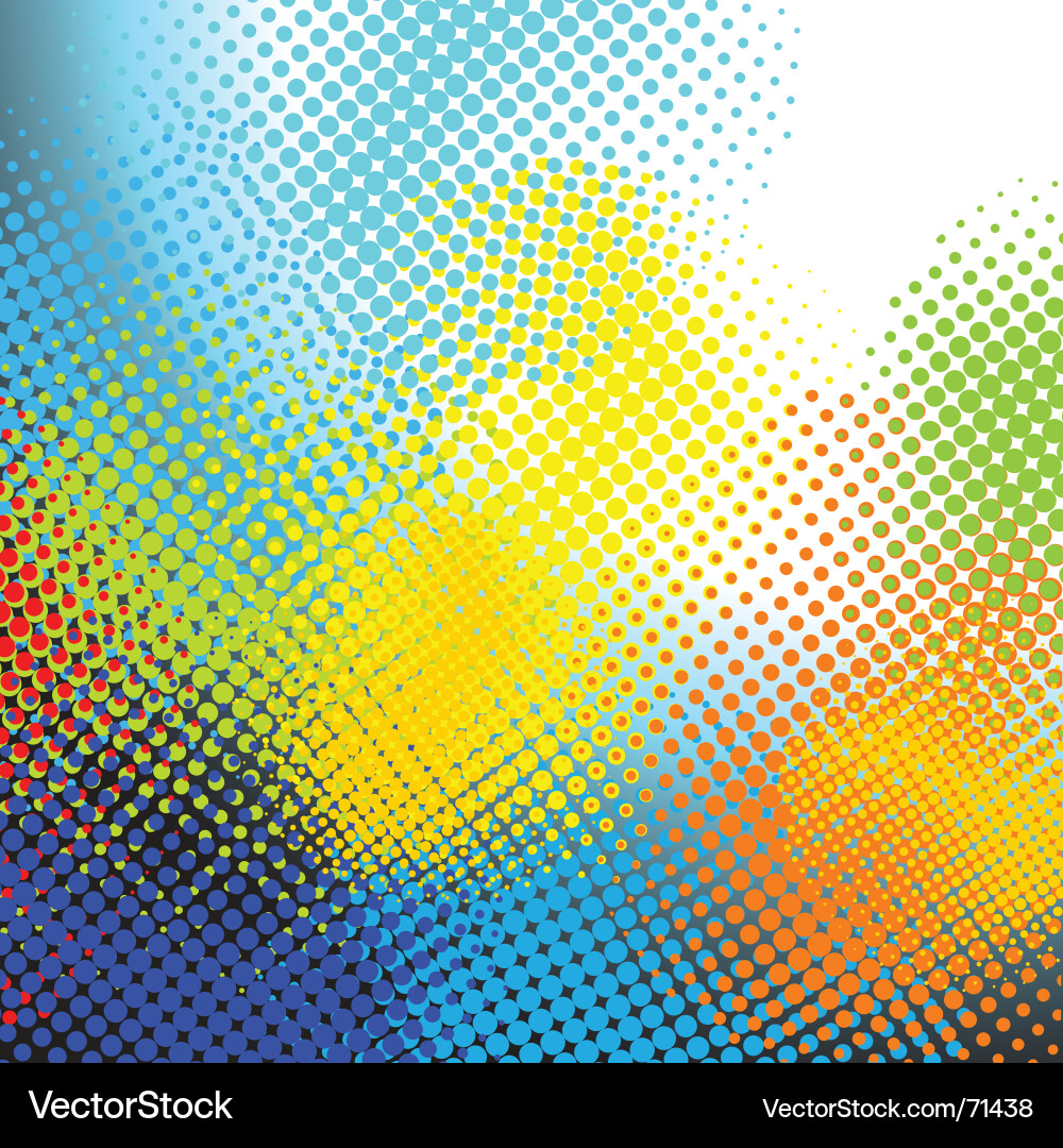 Colorful Halftone Pattern Background vector image