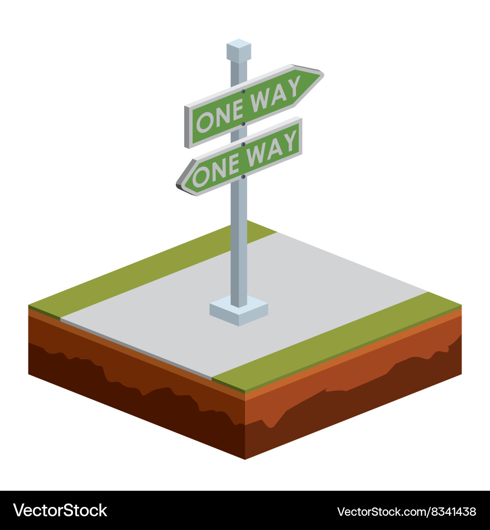 Isometrics signal design Vector Image