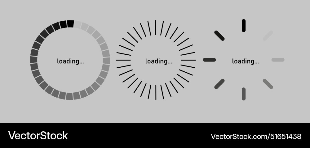 Loading bar concept progress data for upload Loading bar concept progress data for upload vector image
