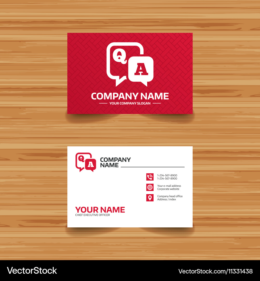 Question answer sign icon qa symbol vector image