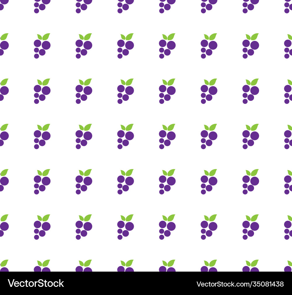Seamless pattern with grapes design template Vector Image