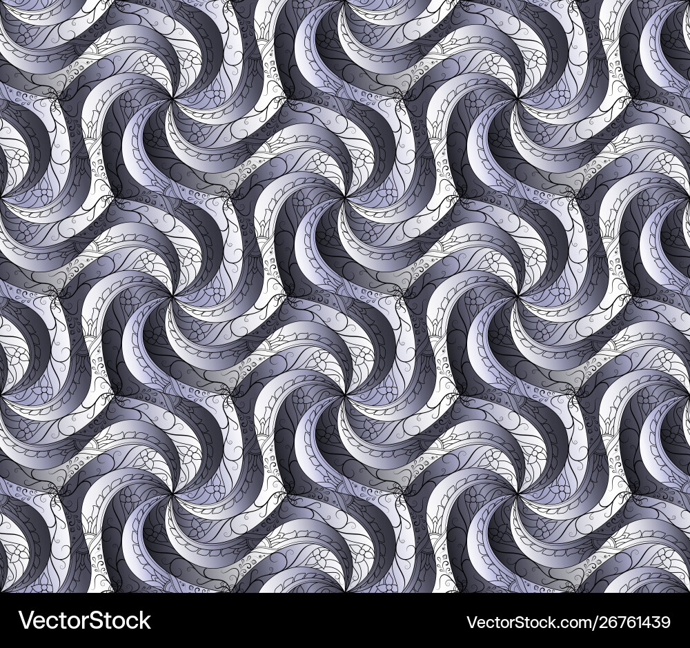 Abstract 3D Seamless Pattern vector image