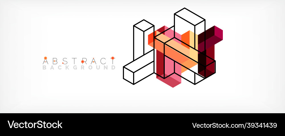 Abstract background 3d cubes cubic elements Abstract background 3d cubes cubic elements vector image